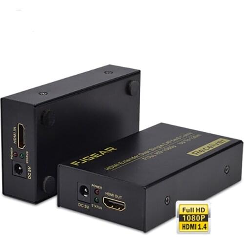 Hdmi extender 120m Over Ethernet tcp/ip rj45 cat5 cat5e cat6 HDMI Splitter hdmi extender Transmitter Receiver for hd DVD PS3