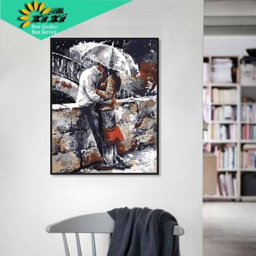 Romatic lover Home Art Wall Figure Pictures For Living Room Drawing Modern Decoration Picture DIY Painting By Numbers