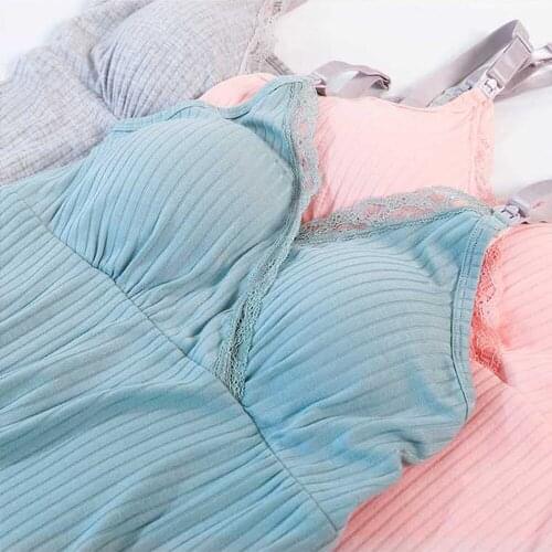 Summer Lace Maternity Clothes Nursing Top Sleeveless Camisole Breastfeeding Clothes Pregnant Maternal Nursing Bra Vest