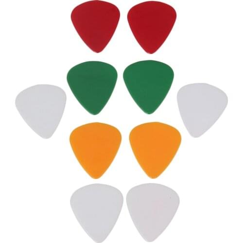 10x pieces Durable Plastic Guitar Pick Combo 0.81mm