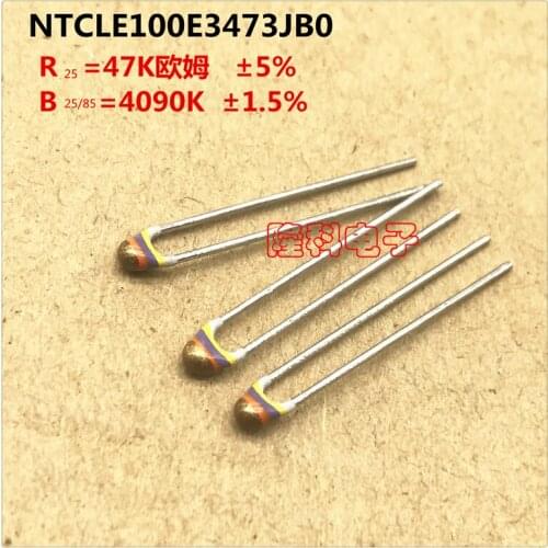 Original new 100% NTCLE100E3473JB0 thermistor 473 47K B value 4090K (Inductor)