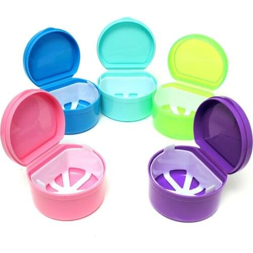 Plastic Partial Denture Storage Box Teeth Care Case Optional Dental Tray Box Orthodontic Retainer Dental Tool Beauty Health Care