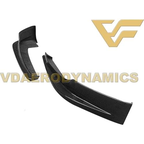 Suitable For 14-16 Porsche 970 Panamera VAD-OEM Carbon Fiber Front Bumper Canards Under Lip Side Apron Spoiler