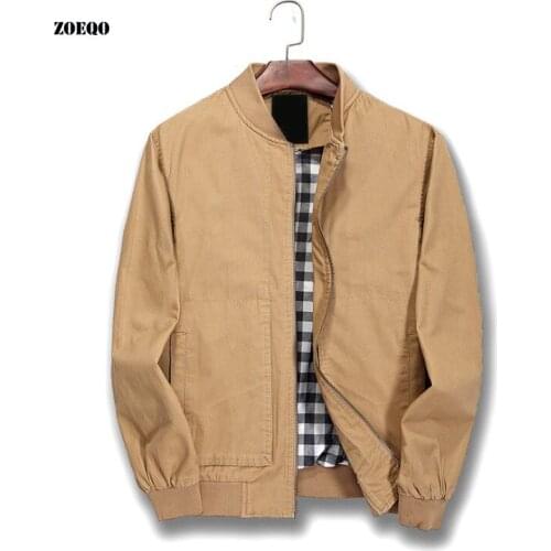 Drop shipping Spring and Autumn New Mens Jacket Cotton Casual Slim Coat Baseball Suit Thin Mens Jacket Men Overcoat 5XL