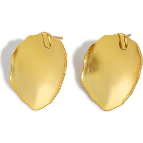 SHANICE S925 Sterling Silver ins ins simple irregular Earings Punk Stud Earrings for Women Girls Jewelry Accessories Brincos