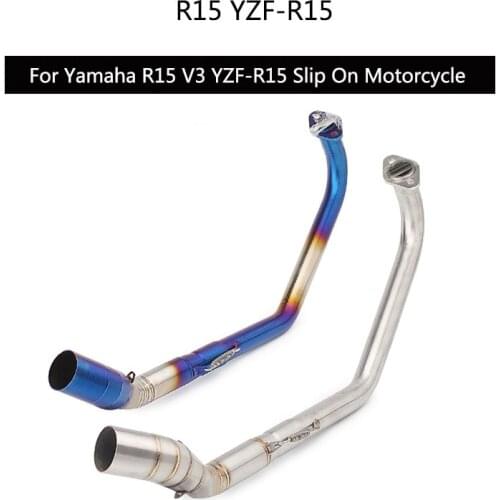 Header Pipe ) for Yamaha R15 YZF-R15 V3 2017-2019 Exhaust Pipe Motorcycle Front Mid Link Pipe Slip On 51 mm Muffler Escape