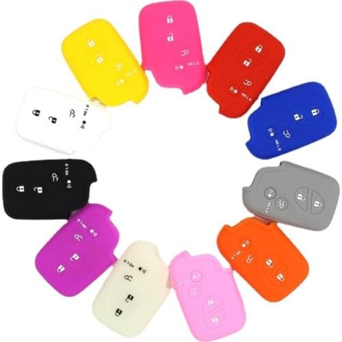 Silicone Key Case Cover for Lexus RX LX GX ES250 RX270 IS250 RX30 RX350 ES GS IS LS LX RX CT HS Multi-colored