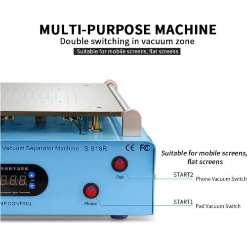 SUNSHINE S-918R 14 inch LCD Vacuum Separator Machine mobile phone lcd screen repair separator display glass removing