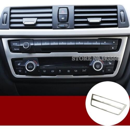 For BMW 3 Series 4 Series F30 F31 F32 F34 Inner Console Air Conditioner CD Panel Cover 2013-2018 1pcs Car Accessories Interior