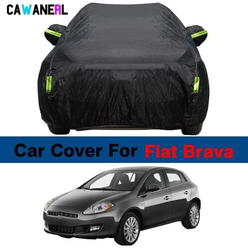 Waterproof Car Cover Outdoor Auto Sun Shade Anti-UV Snow Rain Protection Cover For Fiat Brava Bravo Bravissimo