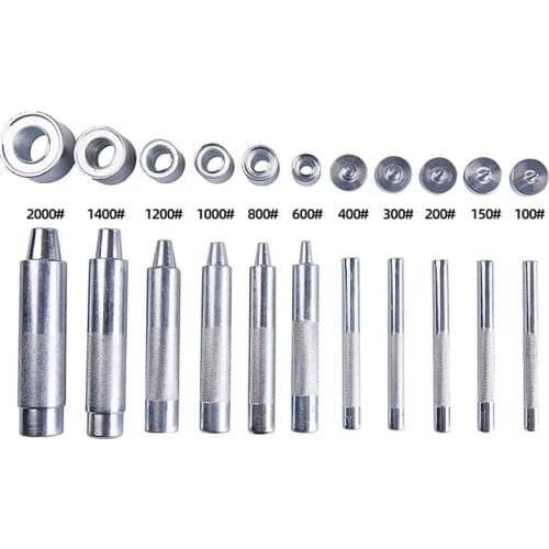 High Quality 3.5-12mm Leather Craft Clothing Grommet Punch Tool DIY Eyelet Punch Die Tool Hole Cutter Kit for Leather Craft