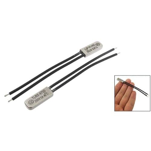 WSFS Hot 10 Pcs Bimetal Temperature Control Switch Thermostat 40C