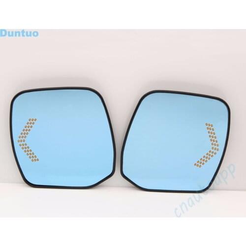 Blue Mirror Car Side View Mirrors Glare Proof Mirror LED Turn Signal Lamp For Nissan PATROL /ELGRAND E52 / ELGRAND RIDER /Quest