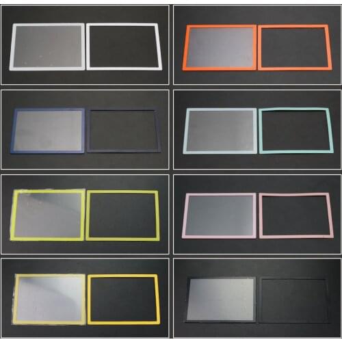 100pcs Multi color Upper LCD Screen Len Plastic Cover + Lower Frame Accessories replacement for DS Lite For NDSL Game Console