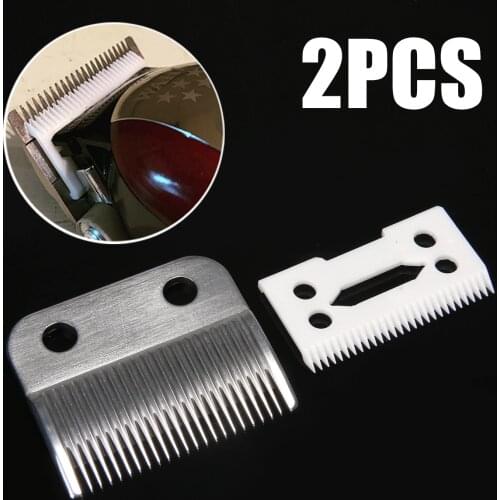 2pcs/set Sharp Hair Beard Clipper Blade Cutter + Metal Bottom Cutting Pet Products For Wahl Shear Clipper Dog Hair Trimmers