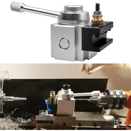 4 Pcs Facing Lathe Tool Quick Change Tool Mini Lathe Post Holder Kit Handle Angle Workpiece Mini Lathe Quick Change Tools