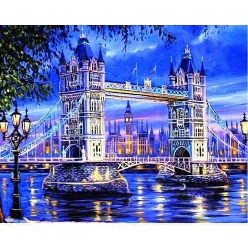 5D DIY Diamond Painting Landscape Resin Crafts Painting Full Drill Round Diamond Embroidery Diamond Mosaic Cross Stitch