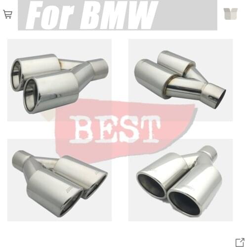 For BMW 5 series 6 series X1 X3 X4 Car Stainless Steel Car Muffler Exhaust Tail Throat Liner pipe car shape exhaust tail pipe mu