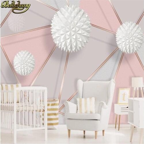 Beibehang Geometric marble pink wallpaper background Landscape Photo Wall paper 3D Mural Living Room TV Sofa Bedroom Home Decor