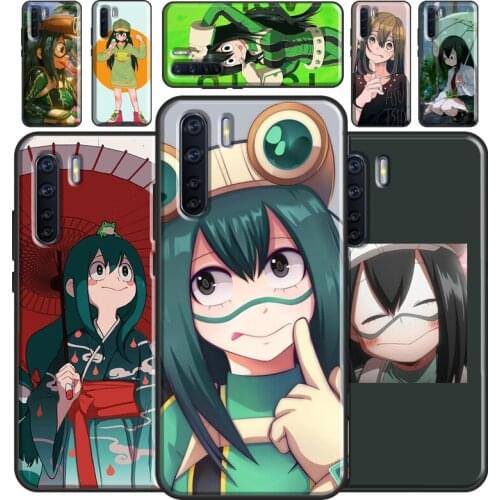 Asui Tsuyu My Hero Academia Case For OPPO A93 A91 A83 A5 A9 A31 A53 2020 A52 A72 A15 A3S A5S F5 Find X3 Pro Cover Capa