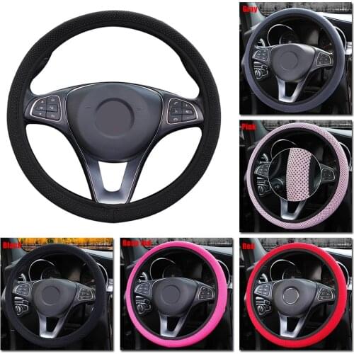 38cm Universal Massage Particles Car Steering Wheel Cover Protector Anti-Slip Steering Wheel Cover