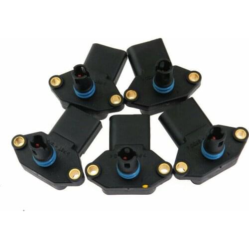 Qty5 036906051D Intake Manifold Pressure Sensor Map for Golf MK3 MK4 Vento Bora Polo A2 Leon 1.2 1.6 1.4 16V 03D906051 036906051