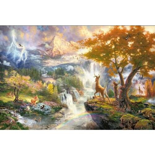 Wonderland The wooden puzzle 1000 pieces ersion paper jigsaw puzzle adult childrens educational toys