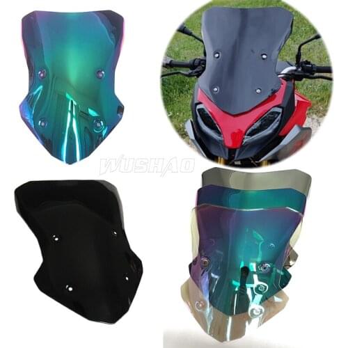 Motorcycle Double Bubble Windshield WindScreen Screen For 2020 BMW F900XR F900 XR F 900 XR 2020 Smoke Black Iridium