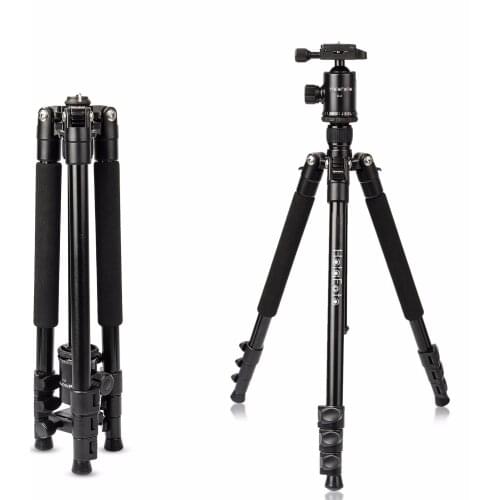 HolaFoto T1 62 Inch Portable Aluminum Alloy Tripod With 360 Panorama Ball head &1/4 Quick Release Plate for DSLR Cameras