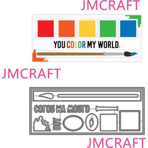 JMCRAFT 2021 New Art Supplies Colors And Pens Metal Cutting Dies DIY Scrapbook Handmade Paper Craft Metal Steel Template Dies