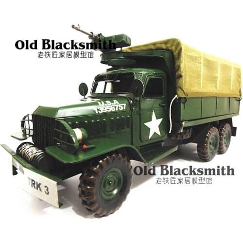Classic World War II Armaments Truck Model Iron Transport Vehicle Models Free Shipping