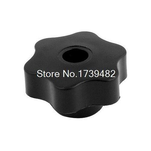 M10 Dia Female Thread Plastic 50mm Dia Star Head Clamping Knob Grip