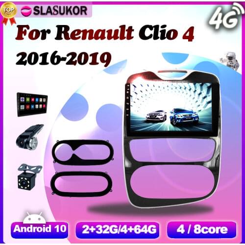 Android 10 Multimedia Video Audio Player For Renault Clio 4 Clio4 ZOE 2016 2017 2018 2019 4G Car Radio Navigation No 2din DVD