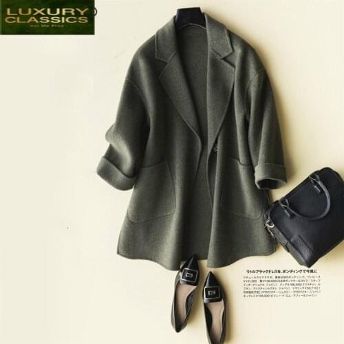 Wool Coat Female Winter Short Korean Sided Woolen Jackets Women Clothes 2021 Spring Autumn Overcoat Outwear Coats LWL1416