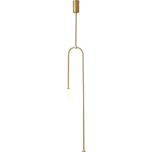Northern Europe Postmodern Plating Gold Pendant Lamp Iron Glass Parlor Bedroom Bedside Study Decorate Simple and Beautiful LED