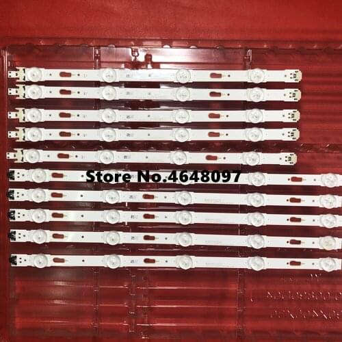 10 PCS LED backlight strip for UE40JU6100 UE40JU6500 UE40MU6000 UE40MU6125 UE40KU6100 UE40KU6000 UE40JU6400 BN96-34791A 34792A