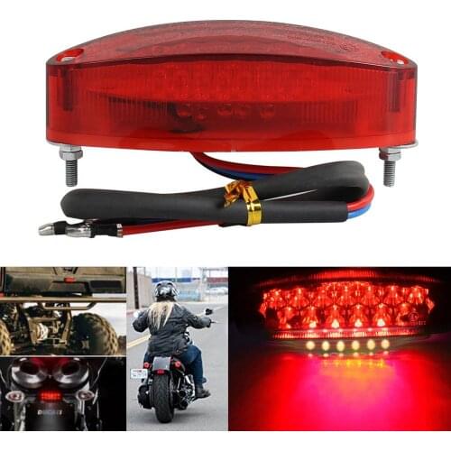 Hight Quality LED Universal 12V Motorcycle ATV Bike Brake Stop Running Tail License Lights Red