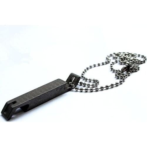 1PC Portable Mini Titanium Alloy Double Head Bottle Opener Hanging Keychain Key Ring Pendant EDC Pocket Multi Tools