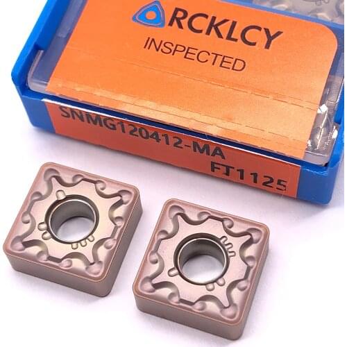 10pcs RCKLCY SNMG120412 MA CNC Hard Metal Turning Tool Carbide Insert Lathe Cutter Tool Turning Insert For Stainless Steel