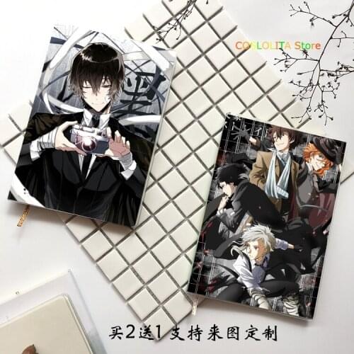 Anime Bungo Stray Dogs Nakajima Atsushi Men Women Student Notebook Eye Protection Diary Notepad Cartoon Memorandum Book Gifts