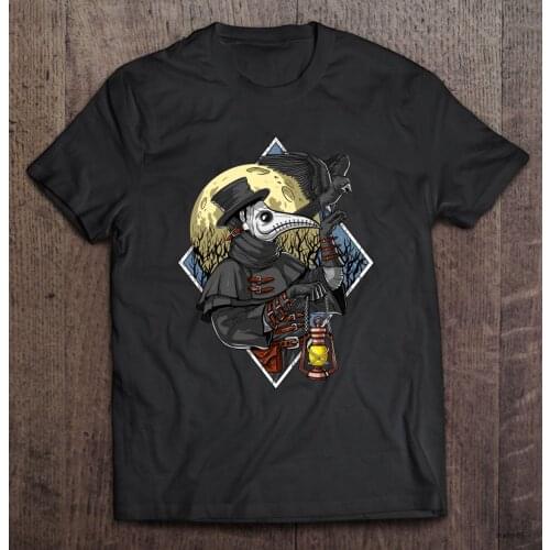 Plague Doctor Steampunk Raven Medieval Fantasy Gothic Classic T-Shirt Size S-5XL