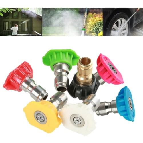 Pressure Washer Gun Adapter 1/4'' Quick Connect Fitting Power Washer Spray Nozzle Tips