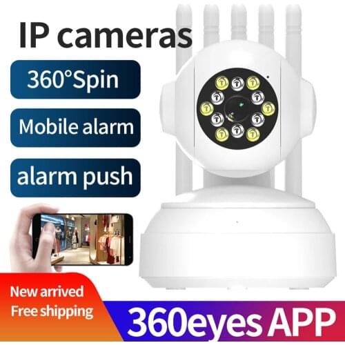 EC115 Camera 360Eyes Wireless WIFI Webcam Shaking Head smart Network HD Video Camera Built-in Mic Speaker security camera