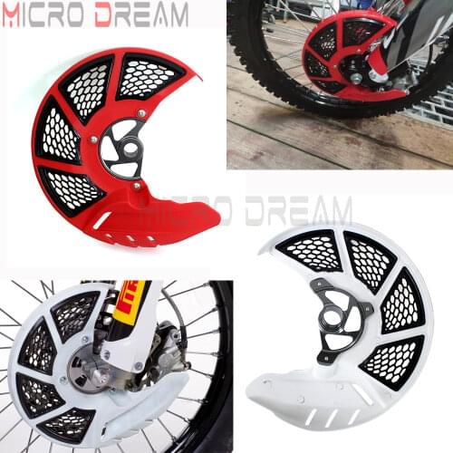 Motocross Front X-Brake Disc Caliper Guard Cover Red for Honda CR125R CR250R CRF250R CRF250X CRF450R CRF450X CRF450RX 2004-2018