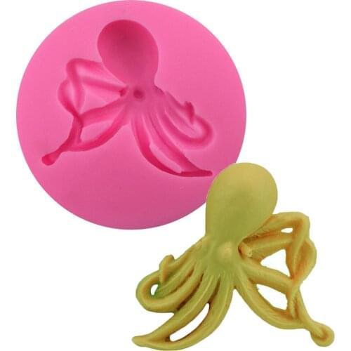 Baking Tool Octopus Squid Fondant Cake Mold X052