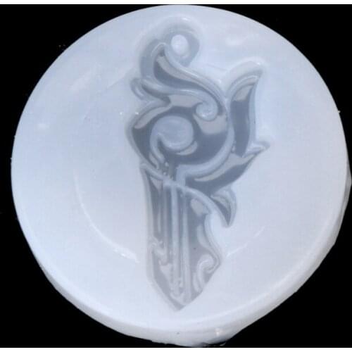 Chinese Style Tai-chi Jade Pendant Buddhism Silicone Mold Resin DIY Jewelry Mold 87HB