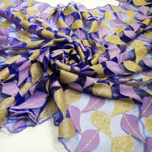 Sequins French Tulle Lace Fabric 2021 High Quality African Lace Fabric Latest Lace Material For Evening Party 2.5Yards