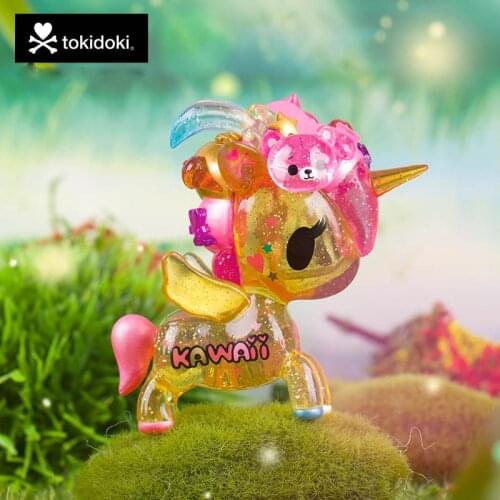 Cute doll authentic unicorn 5th generation blind box re-enacted version transparent style trendy hand-made ornaments