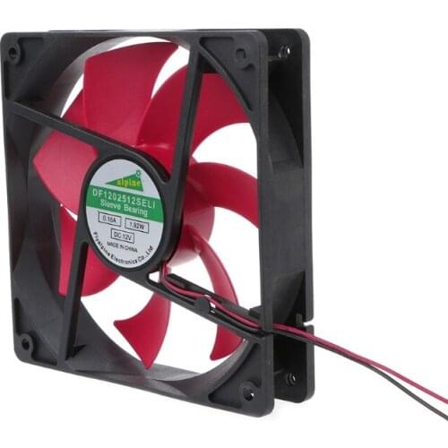 Mini 120x120x25mm DC 12V 0.16A 2 Pin 7-Blade Blower Cooling Fan Cooler 12025