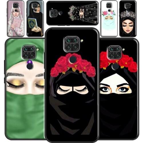 Muslim Islamic Girls Arabic Hijab For Redmi Note 10 Pro Case For Redmi Note 9 8 Pro 7 8T 9S Cover For Redmi 9 9C 9A 9T 7A 8A